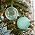 Bolas de Natal em Tubo - Azul Água Marinha - Transparente e Fosco - 10cm - 6 unidades - Cromus - Rizzo - Imagem 1