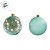 Bolas de Natal em Tubo - Azul Água Marinha - Transparente e Fosco - 8cm - 6 unidades - Cromus - Rizzo - Imagem 2