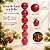 Bolas de Natal em Tubo - Vermelho - Perolado - 5cm - 6 unidades - Cromus - Rizzo - Imagem 5