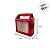 Caixa Sacolinha com Visor K4 (12x15x6cm) - Vermelho Texturizado - 10 unidades - ASSK - Rizzo - Imagem 4