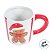 Caneca de Natal - Biscoito - Vermelho, Branco e Marrom - 10x13x8,5cm - 1 unidade - Cromus - Rizzo - Imagem 4