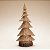 Enfeite Decorativo de Natal em Resina - Árvore Rústica - 18x37x11cm - 1 unidade - Cromus - Rizzo - Imagem 1
