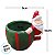 Mini Vaso Decorativo de Natal - Papai Noel Escalando - Verde e Vermelho - 8x9x10cm - 1 unidade - Cromus - Rizzo - Imagem 4