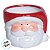 Mini Vaso Decorativo de Natal - Noel Vermelho e Branco - 7x6x7cm - 1 unidade - Cromus - Rizzo - Imagem 2