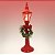 Enfeite Decorativo De Natal - Mini Poste com Guirlanda e LED - Vermelho - 9x31x9cm - 1 unidade - Cromus - Rizzo - Imagem 1
