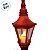 Enfeite Decorativo De Natal - Mini Poste com Guirlanda e LED - Vermelho - 9x31x9cm - 1 unidade - Cromus - Rizzo - Imagem 5