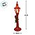 Enfeite Decorativo De Natal - Mini Poste com Guirlanda e LED - Vermelho - 9x31x9cm - 1 unidade - Cromus - Rizzo - Imagem 7