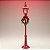 Enfeite Decorativo De Natal - Poste com Guirlanda e LED - Vermelho - 9x47x9cm - 1 unidade - Cromus - Rizzo - Imagem 1
