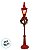 Enfeite Decorativo De Natal - Poste com Guirlanda e LED - Vermelho - 9x47x9cm - 1 unidade - Cromus - Rizzo - Imagem 3