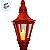 Enfeite Decorativo De Natal - Poste com Guirlanda e LED - Vermelho - 9x47x9cm - 1 unidade - Cromus - Rizzo - Imagem 4