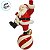 Enfeite Decorativo de Natal em Resina - Papai Noel se Equilibrando - 15x27x12cm - 1 unidade - Cromus - Rizzo - Imagem 5
