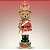 Soldado de Chumbo Urso de Resina com Trompete - Marrom, Vermelho e Verde - 9x30x9cm - 1 unidade - Cromus - Rizzo - Imagem 1