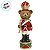 Soldado de Chumbo Urso de Resina com Trompete - Marrom, Vermelho e Verde - 9x30x9cm - 1 unidade - Cromus - Rizzo - Imagem 3