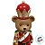 Soldado de Chumbo Urso de Resina com Trompete - Marrom, Vermelho e Verde - 9x30x9cm - 1 unidade - Cromus - Rizzo - Imagem 6