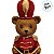 Soldado de Chumbo Urso de Resina com Tambor - Marrom, Vermelho e Verde - 9x30x10cm - 1 unidade - Cromus - Rizzo - Imagem 6