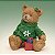 Enfeite de Natal em Resina - Urso com Moletom Verde e Presentes - 11x13x8cm - 1 unidade - Cromus - Rizzo - Imagem 1