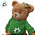 Enfeite de Natal em Resina - Urso com Moletom Verde e Presentes - 11x13x8cm - 1 unidade - Cromus - Rizzo - Imagem 3