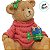 Enfeite de Natal em Resina - Urso com Moletom Vermelho e Presentes - 11x13x8cm - 1 unidade - Cromus - Rizzo - Imagem 2