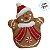 Mini Vaso Decorativo de Natal - Biscoito Gingerbread - 8x11x8,5cm - 1 unidade - Cromus - Rizzo - Imagem 2