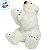 Enfeite Decorativo de Natal - Urso Polar Sentado - Branco e Dourado - 35x26x21cm - 1 unidade - Cromus - Rizzo - Imagem 3