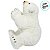 Enfeite Decorativo de Natal - Urso Polar Sentado - Branco e Dourado - 35x26x21cm - 1 unidade - Cromus - Rizzo - Imagem 4