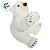 Enfeite Decorativo de Natal - Urso Polar Sentado - Branco e Dourado - 35x26x21cm - 1 unidade - Cromus - Rizzo - Imagem 5