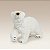 Enfeite Decorativo de Natal - Urso Polar - Branco e Dourado - 30x39x16cm - 1 unidade - Cromus - Rizzo - Imagem 1