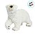 Enfeite Decorativo de Natal - Urso Polar - Branco e Dourado - 30x39x16cm - 1 unidade - Cromus - Rizzo - Imagem 3