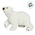 Enfeite Decorativo de Natal - Urso Polar - Branco e Dourado - 30x39x16cm - 1 unidade - Cromus - Rizzo - Imagem 4