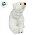Enfeite Decorativo de Natal - Urso Polar - Branco e Dourado - 30x39x16cm - 1 unidade - Cromus - Rizzo - Imagem 5
