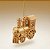 Enfeite Para Pendurar de Natal - Trem de Ouro - 4,5x9x10cm - 1 unidade - Cromus - Rizzo - Imagem 1