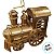 Enfeite Para Pendurar de Natal - Trem de Ouro - 4,5x9x10cm - 1 unidade - Cromus - Rizzo - Imagem 2