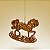 Enfeite Para Pendurar de Natal - Balanço Cavalo de Ouro - 9x10x2,5cm - 1 unidade - Cromus - Rizzo - Imagem 1