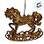 Enfeite Para Pendurar de Natal - Balanço Cavalo de Ouro - 9x10x2,5cm - 1 unidade - Cromus - Rizzo - Imagem 2
