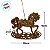 Enfeite Para Pendurar de Natal - Balanço Cavalo de Ouro - 9x10x2,5cm - 1 unidade - Cromus - Rizzo - Imagem 5