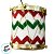 Enfeite para Pendurar de Natal - Tambor Vermelho, Branco e Verde - 7x8x7cm - 1 unidade - Cromus - Rizzo - Imagem 2