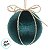 Bola de Natal - Veludo Verde e Laço Ouro - 8x8x8cm - 6 unidades - Cromus - Rizzo - Imagem 3