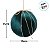 Bola de Natal - Veludo Verde e Laço Ouro - 15x15x15cm - 1 unidade - Cromus - Rizzo - Imagem 4