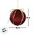 Bola de Natal - Veludo Vinho e Laço Ouro - 8x8x8cm - 6 unidades - Cromus - Rizzo - Imagem 4
