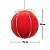 Bola de Natal - Veludo Vermelho e Laço Ouro - 15x15x15cm - 1 unidade - Cromus - Rizzo - Imagem 3