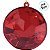Enfeite para Pendurar de Natal - Joia Redonda Vermelha - 6x6x2,5cm - 1 unidade - Cromus - Rizzo - Imagem 2