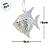 Enfeite Decorativo para Pendurar - Peixe Furta-Cor - 9x10x1,5cm - 1 unidade - Cromus - Rizzo - Imagem 3