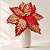 Poinsétia Decorativa - Vermelho e Ouro com Glitter - 46cm - 1 unidade - Cromus - Rizzo - Imagem 1