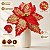 Poinsétia Decorativa - Vermelho e Ouro com Glitter - 46cm - 1 unidade - Cromus - Rizzo - Imagem 4