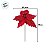 Poinsétia Decorativa - Vermelho com Glitter - 43cm - 1 unidade - Cromus - Rizzo - Imagem 3