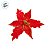 Poinsétia Decorativa - Vermelho Veludo - 43cm - 1 unidade - Cromus - Rizzo - Imagem 2