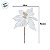 Poinsétia Decorativa - Branco com Glitter - 41,5cm - 1 unidade - Cromus - Rizzo - Imagem 3