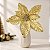 Poinsétia Decorativa - Ouro - 46cm - 1 unidade - Cromus - Rizzo - Imagem 1