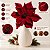 Poinsétia Decorativa - Magnolia - Borgonha Veludo - 42cm - 1 unidade - Cromus - Rizzo - Imagem 4