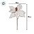 Poinsétia Decorativa -  Rosa Claro com Glitter - 42cm - 1 unidade - Cromus - Rizzo - Imagem 3